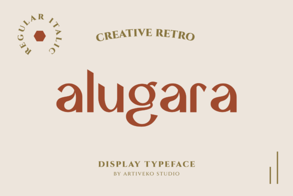 Alugara: A Modern Serif Font for Digital Campaigns