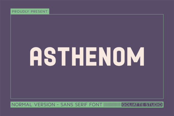Asthenom: The Modern Sans Serif That Elevates Your Campaigns