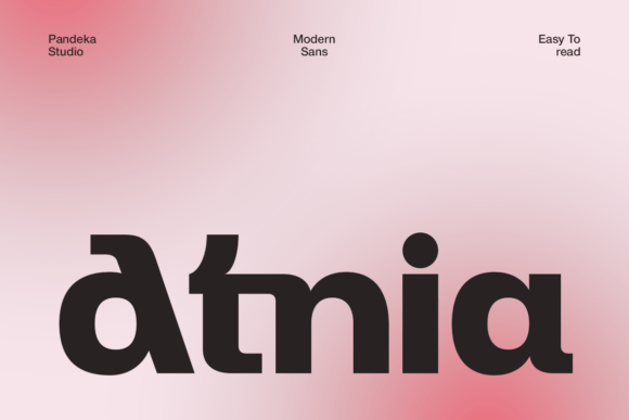 Atnia: A Modern Sans Serif Font for Clean Editorial Design
