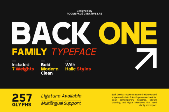 Backone: A Modern Minimalist Font for Branding Projects