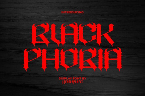 Black Phobia: A Bold Typeface for Editorial Impact