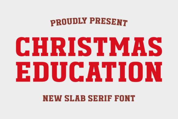 Christmas Education Font for Festive Branding