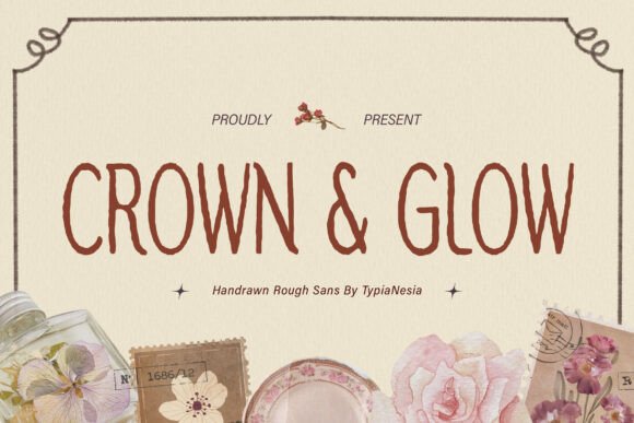 Crown Glow Font for Modern Web Design