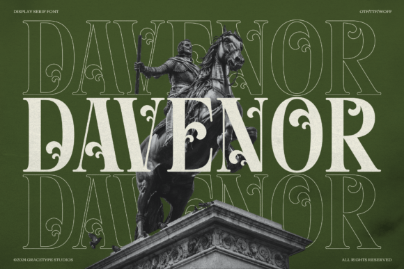 Davenor Serif Font for Handmade Creations