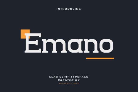 Emano: A Modern Slab Serif for Editorial Design