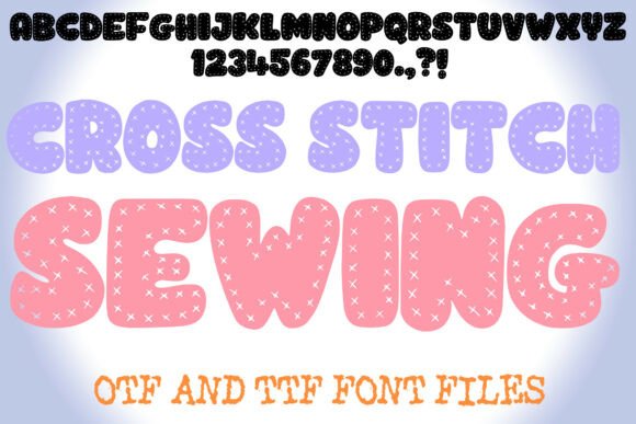 Enhance Campaigns with Cross Stitch Sewing Typeface