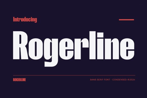 Enhance Your Brand with the Rogerline Sans Serif Font