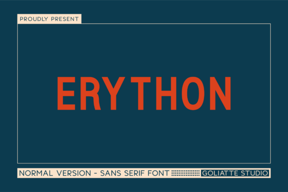 Erython: A Modern Sans Serif Font for Business Branding