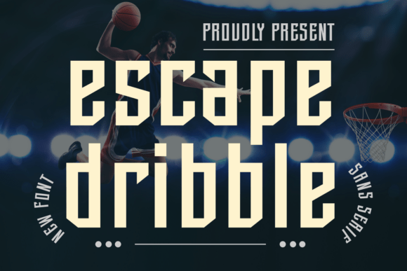 Escape Dribble: A Bold Sans Serif Font for Modern Editorial Design