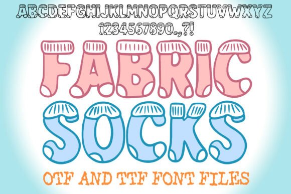 Fabric Socks Font for Creative Campaigns