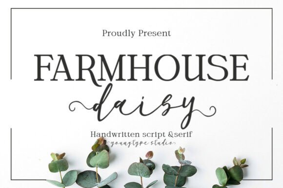 Farmhouse Daisy Font for Editorial Design