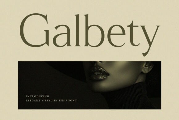 Galbety Serif Font for Branding Projects