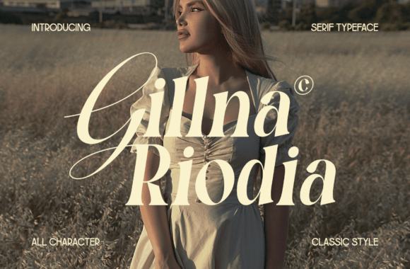 Gillna Riodia: A Serif Font for Timeless Brand Campaigns
