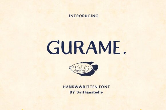 Gurame: A Handwritten Font for Modern Editorial Design