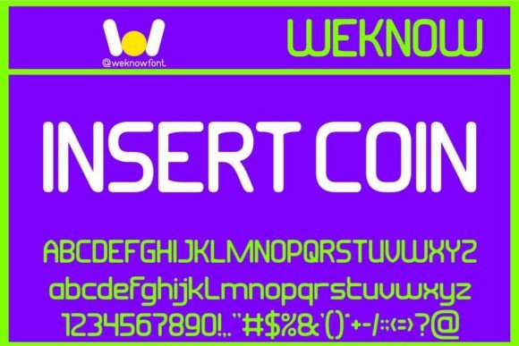 Insert Coin: A Modern Typeface for Editorial Design