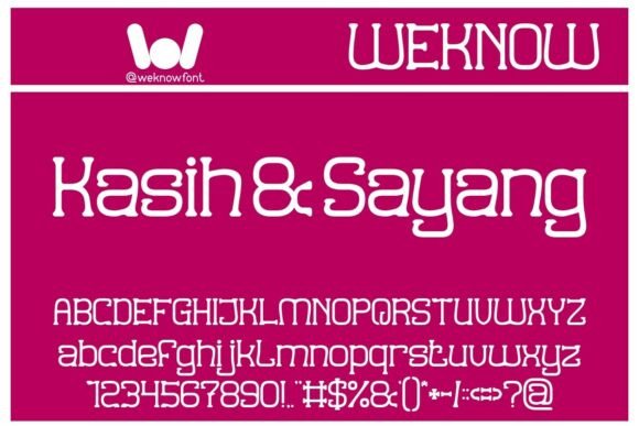 Kasih Sayang Serif Font for Editorial Design
