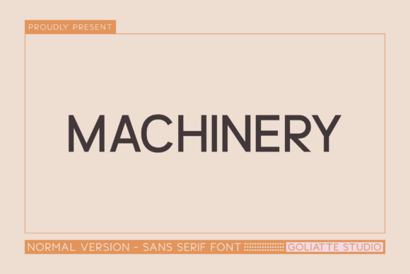 Machinery – A Bold Sans Serif Font for Modern Marketing