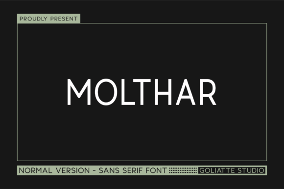 Molthar – A Modern Sans Serif Typeface for Bold Branding