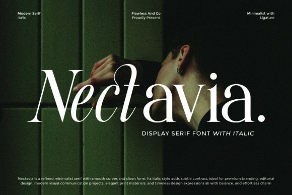 Nectavia: A Refined Serif Font for Web Design