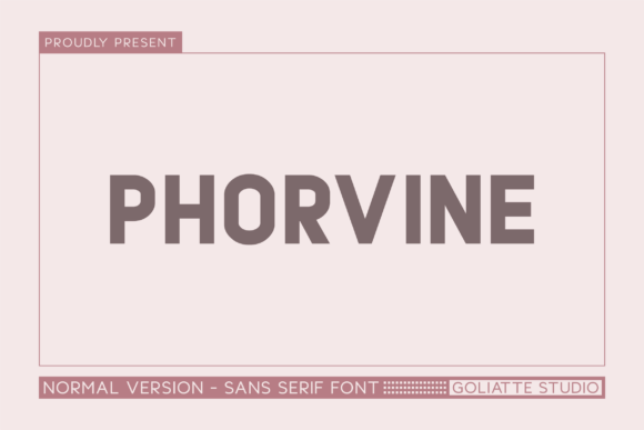 Phorvine: A Modern Sans Serif Font for Digital Design