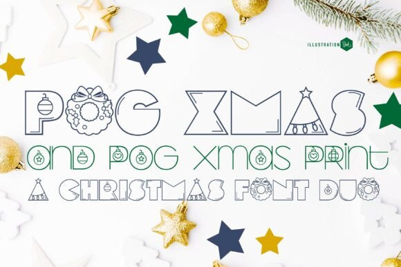 Pog Xmas Duo Font Review for Holiday Campaigns