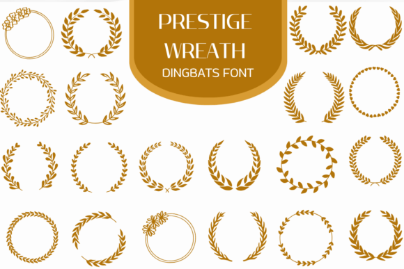 Prestige Wreath — A Timeless Dingbats Font