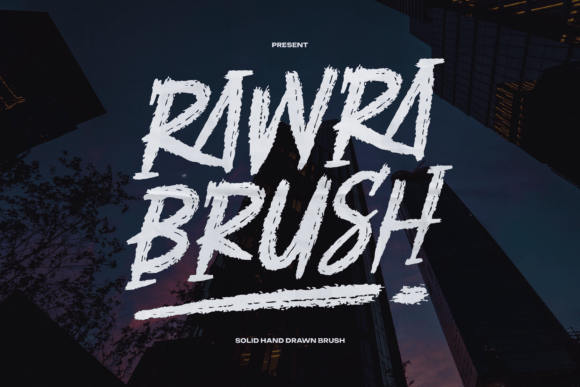 Rawra Brush: A Bold Typeface for Editorial Impact