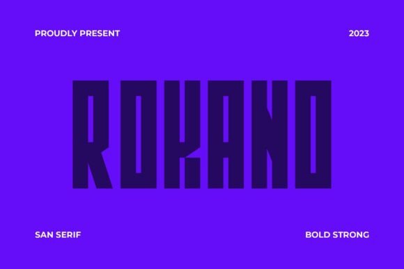 Rokano: A Modern Sans Serif Font for Editorial Design