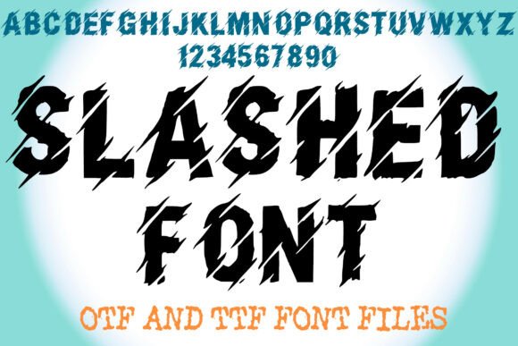Slashed Font for Bold Branding