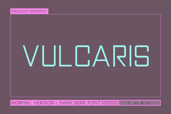 Vulcaris – A Modern Sans Serif Font for Your Brand