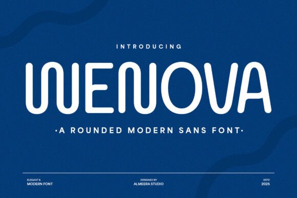 Wenova: A Modern Sans Serif Font for Digital Branding